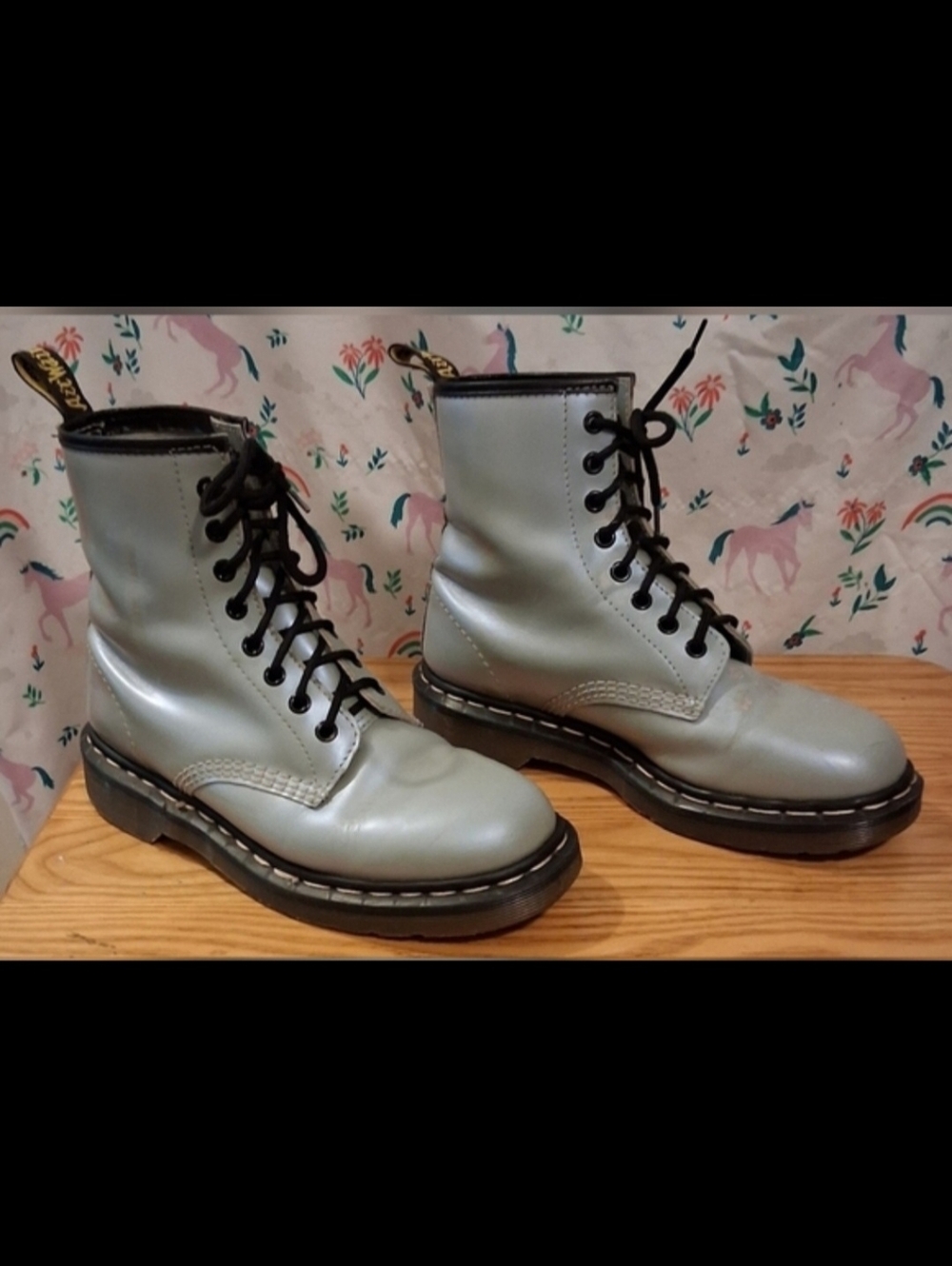 HOLY GRAIL 90s Dr Marten MIE 1460 Japan Release Zinc Mono White Stitch Boot 5EU